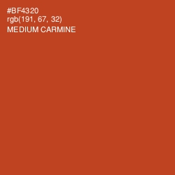 #BF4320 - Medium Carmine Color Image